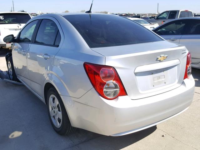 1G1JA5SHXE4100746 - 2014 CHEVROLET SONIC LS ვერცხლისფერი ფოტო 3