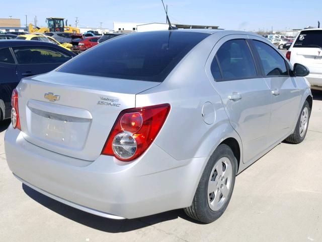 1G1JA5SHXE4100746 - 2014 CHEVROLET SONIC LS ვერცხლისფერი ფოტო 4