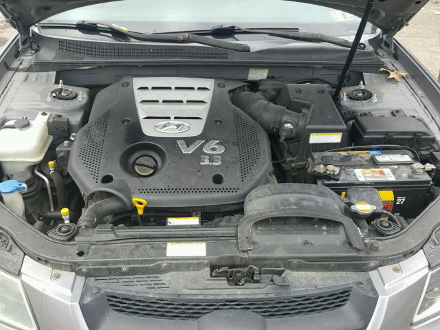 5NPEU46F16H028205 - 2006 HYUNDAI SONATA GLS GRAY photo 7