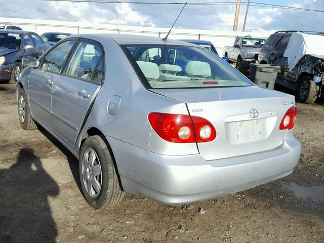 1NXBR32E78Z014387 - 2008 TOYOTA COROLLA CE SILVER photo 3