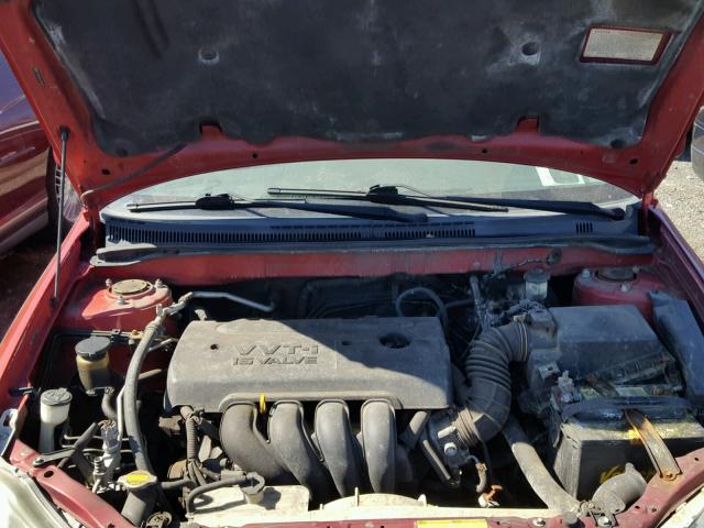 2T1BR32E45C477889 - 2005 TOYOTA COROLLA CE RED photo 7