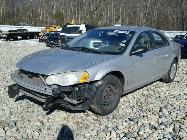 1C3EL46R34N374187 - 2004 CHRYSLER SEBRING LX GRAY photo 2