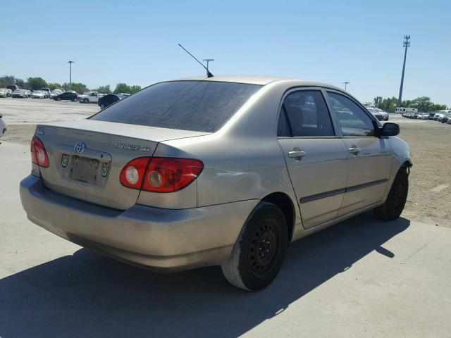 2T1BR32E75C431649 - 2005 TOYOTA COROLLA CE GOLD photo 4