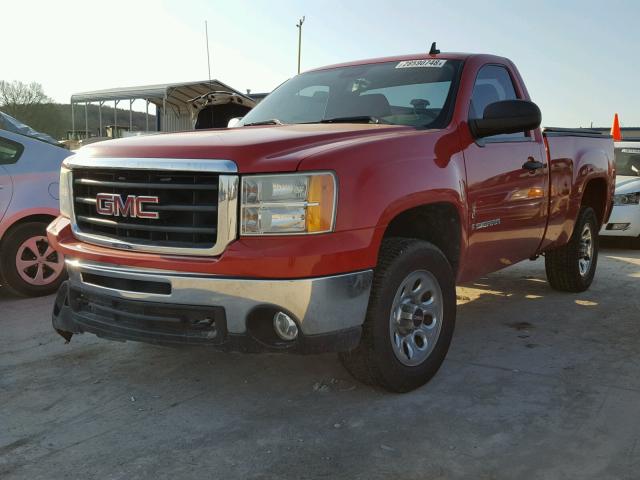 1GTEC14X39Z232210 - 2009 GMC SIERRA C15 RED photo 2