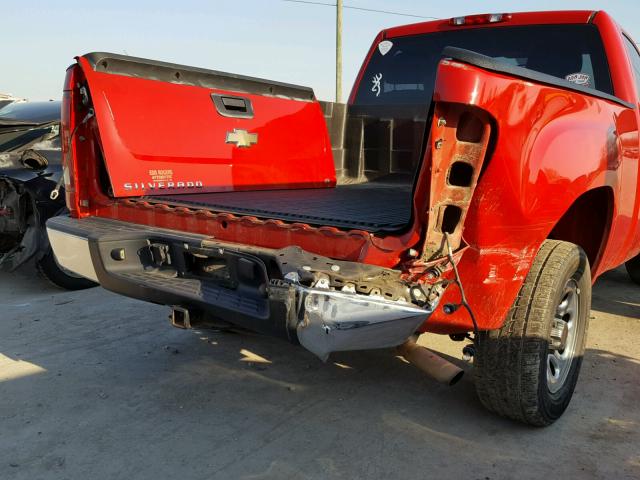 1GTEC14X39Z232210 - 2009 GMC SIERRA C15 RED photo 9