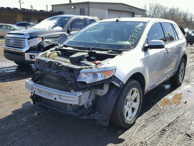 2FMDK3JC9BBB44567 - 2011 FORD EDGE SEL SILVER photo 2