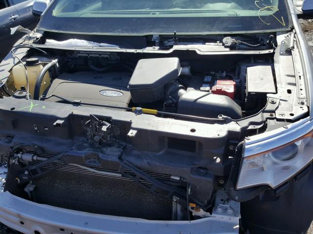 2FMDK3JC9BBB44567 - 2011 FORD EDGE SEL SILVER photo 7