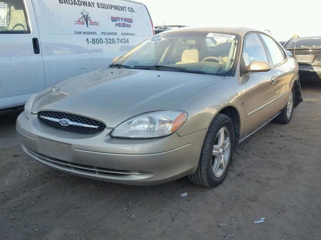 1FAFP56S7YG292122 - 2000 FORD TAURUS SEL GOLD photo 2