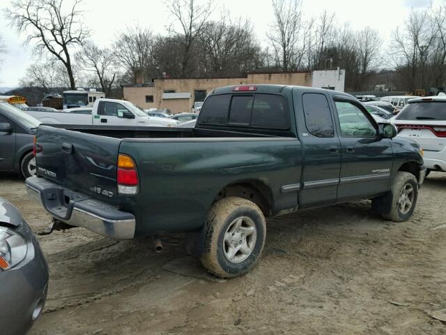 5TBBT44192S298325 - 2002 TOYOTA TUNDRA ACC GREEN photo 4