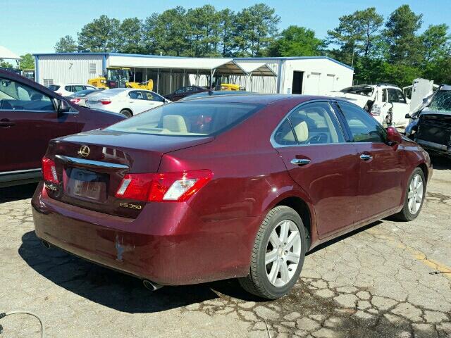 JTHBJ46G472089120 - 2007 LEXUS ES MAROON photo 4