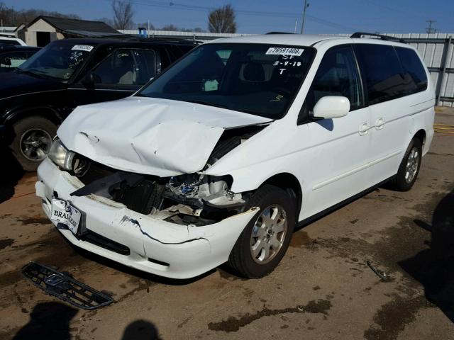 5FNRL18902B057018 - 2002 HONDA ODYSSEY EX WHITE photo 2