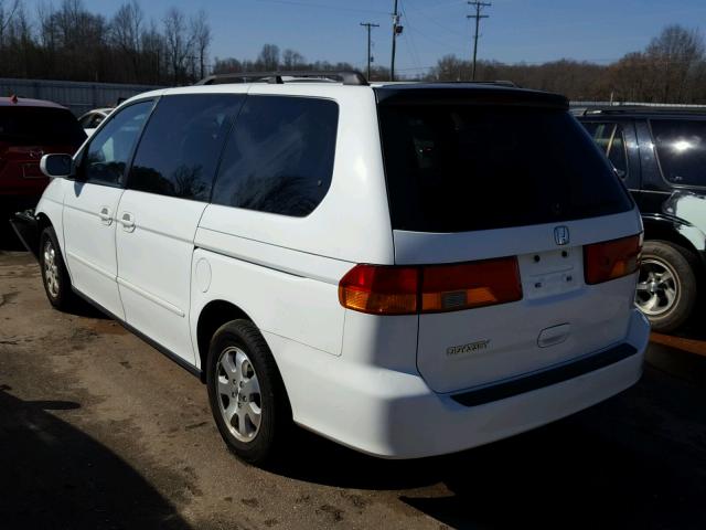 5FNRL18902B057018 - 2002 HONDA ODYSSEY EX WHITE photo 3