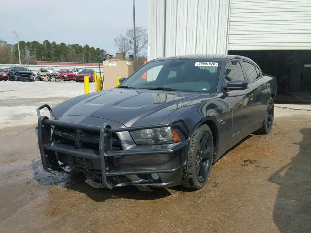 2C3CDXCT3EH337835 - 2014 DODGE CHARGER R/ GRAY photo 2
