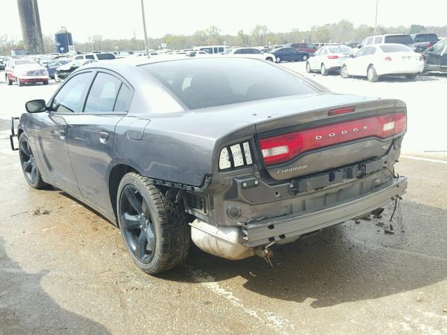2C3CDXCT3EH337835 - 2014 DODGE CHARGER R/ GRAY photo 3