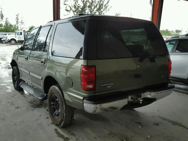 1FMPU16LX1LB17087 - 2001 FORD EXPEDITION GREEN photo 3