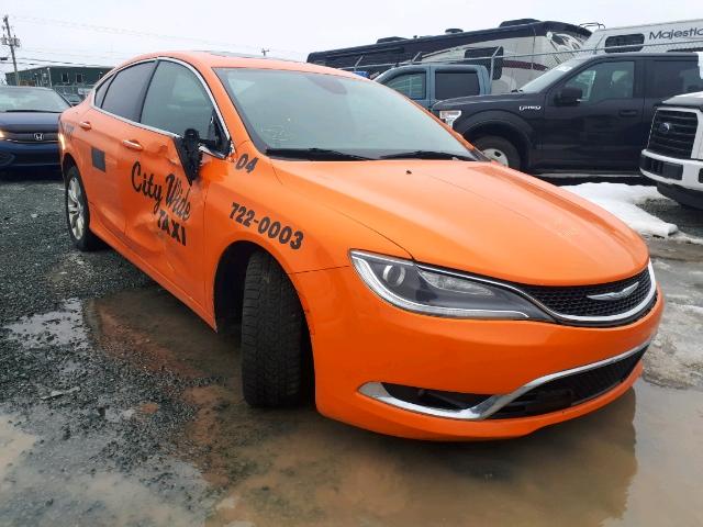 1C3CCCCG0FN694204 - 2015 CHRYSLER 200 C ORANGE photo 1