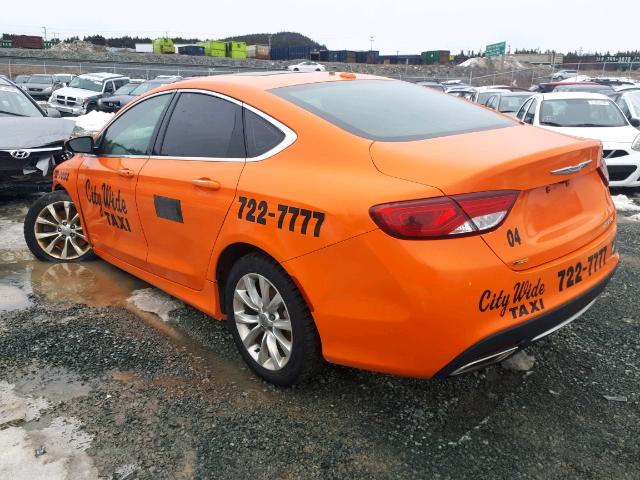 1C3CCCCG0FN694204 - 2015 CHRYSLER 200 C ORANGE photo 3