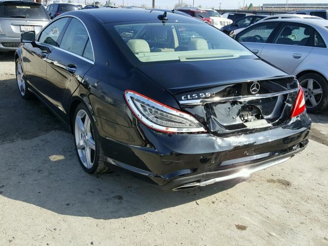 WDDLJ7DB6EA101405 - 2014 MERCEDES-BENZ CLS 550 BLACK photo 3