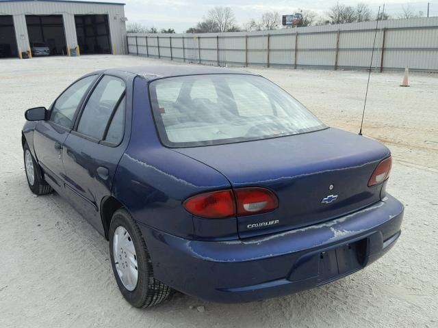 1G1JC524817357954 - 2001 CHEVROLET CAVALIER B BLUE photo 3