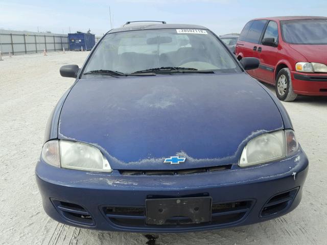 1G1JC524817357954 - 2001 CHEVROLET CAVALIER B BLUE photo 9