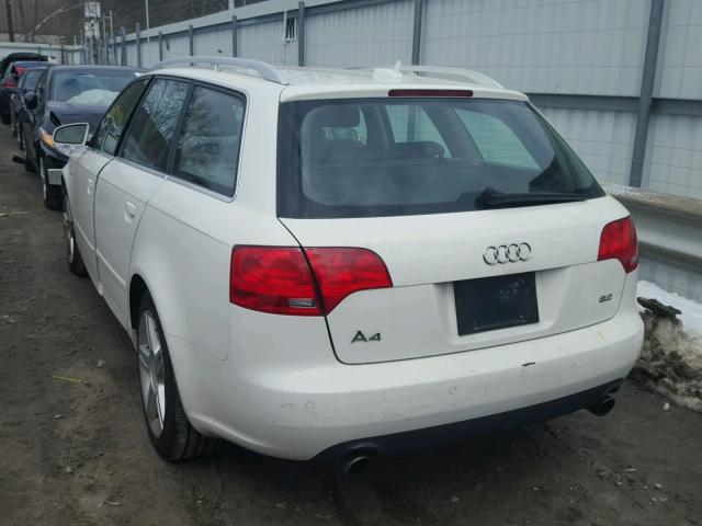 WAUKH78E16A244525 - 2006 AUDI A4 3.2 AVA WHITE photo 3