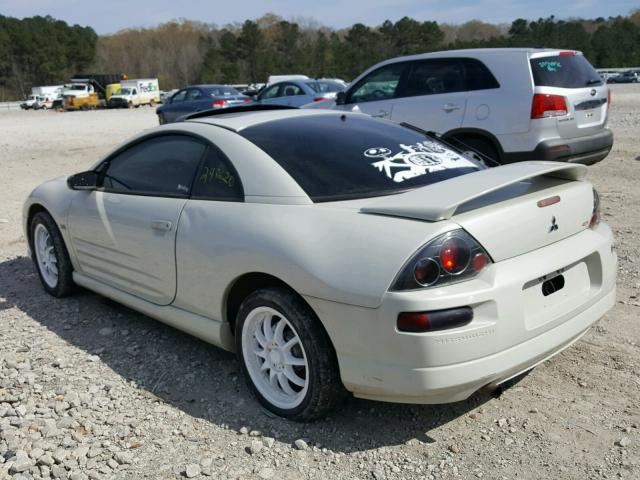 4A3AC54HX1E056960 - 2001 MITSUBISHI ECLIPSE GT WHITE photo 3