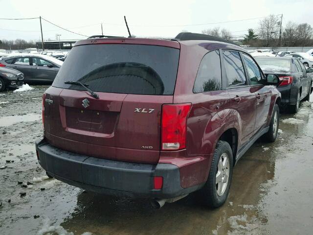 2S3DA117176121753 - 2007 SUZUKI XL7 RED photo 4