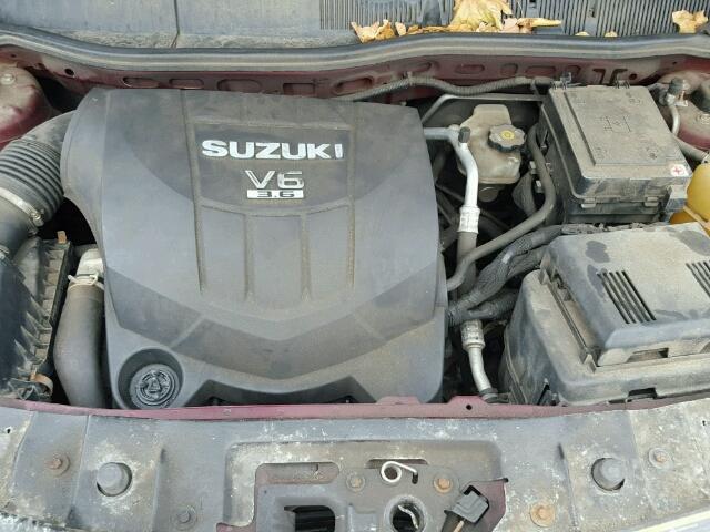 2S3DA117176121753 - 2007 SUZUKI XL7 RED photo 7