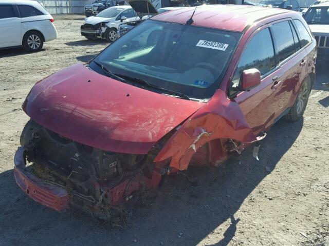 2FMDK38C67BB02953 - 2007 FORD EDGE SEL MAROON photo 2