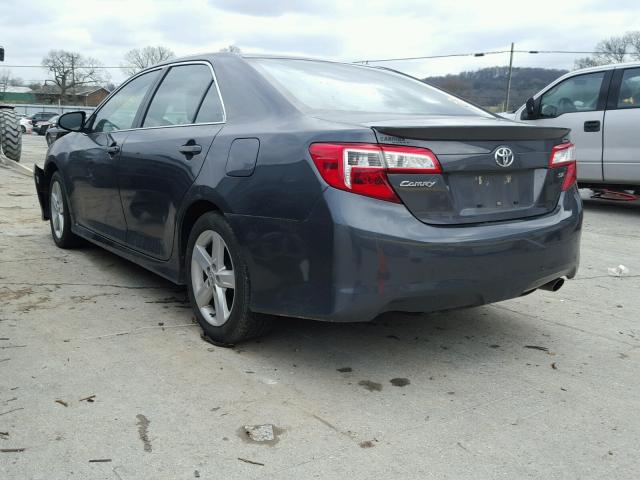 4T1BF1FK9CU182263 - 2012 TOYOTA CAMRY BASE GRAY photo 3
