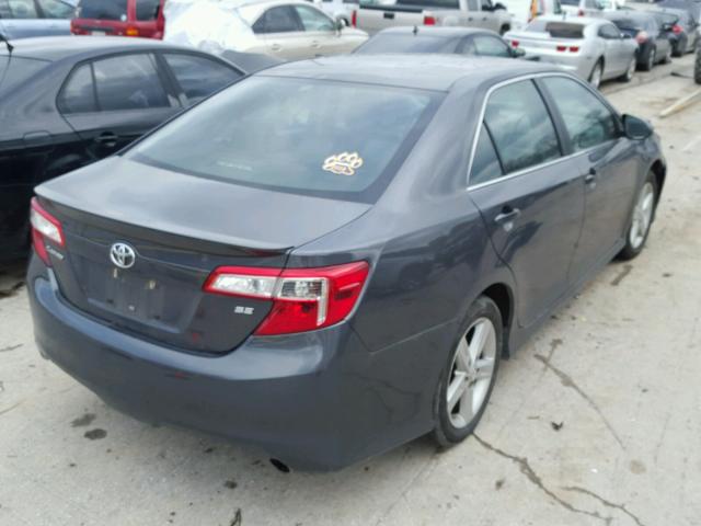 4T1BF1FK9CU182263 - 2012 TOYOTA CAMRY BASE GRAY photo 4