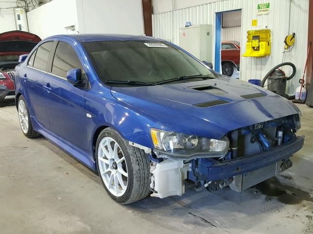 JA32V6FV4AU031745 - 2010 MITSUBISHI LANCER RAL BLUE photo 1