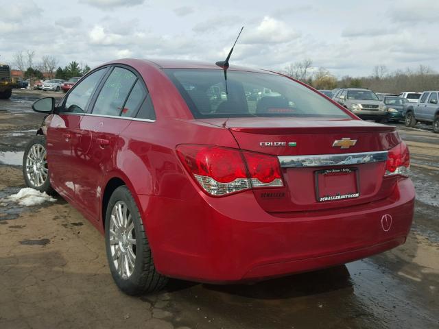 1G1PK5SC2C7316792 - 2012 CHEVROLET CRUZE ECO RED photo 3