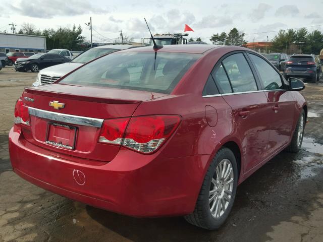 1G1PK5SC2C7316792 - 2012 CHEVROLET CRUZE ECO RED photo 4