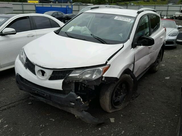 2T3BFREV3DW021992 - 2013 TOYOTA RAV4 LE WHITE photo 2
