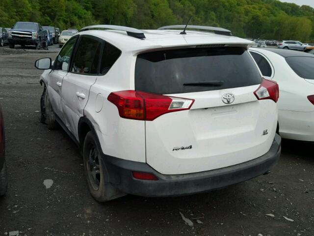 2T3BFREV3DW021992 - 2013 TOYOTA RAV4 LE WHITE photo 3