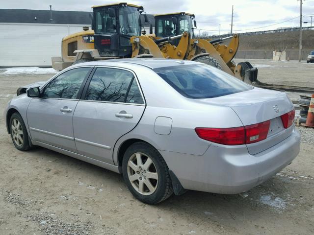 1HGCM66825A047664 - 2005 HONDA ACCORD EX SILVER photo 3