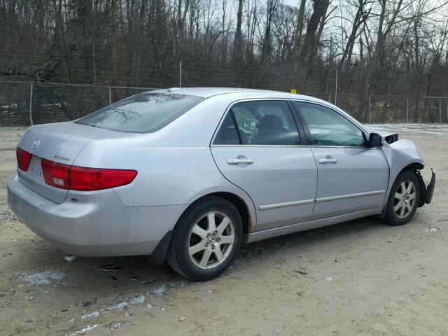 1HGCM66825A047664 - 2005 HONDA ACCORD EX SILVER photo 4