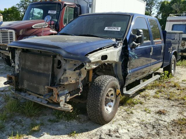 1FTSW31PX4EB27688 - 2004 FORD F350 SRW S BLUE photo 2