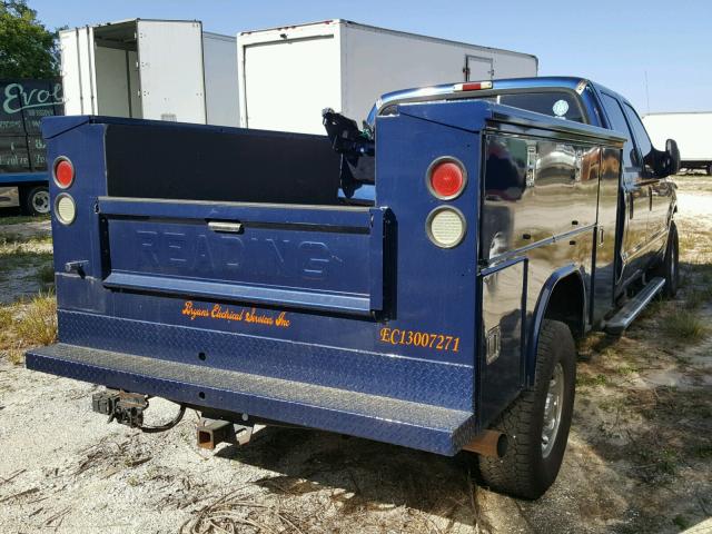 1FTSW31PX4EB27688 - 2004 FORD F350 SRW S BLUE photo 4