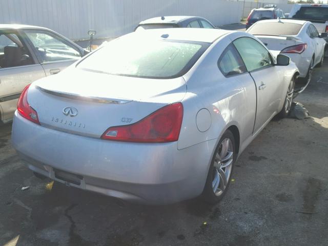 JNKCV64E48M104663 - 2008 INFINITI G37 BASE SILVER photo 4