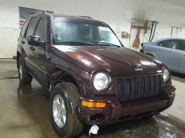 1J4GL58K04W153693 - 2004 JEEP LIBERTY LI BURGUNDY photo 1