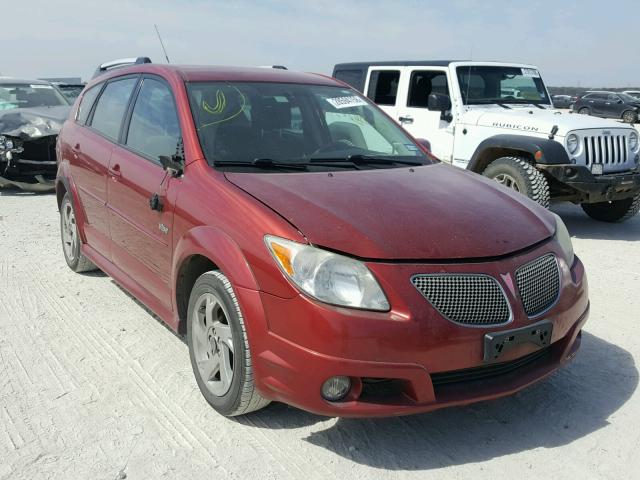 5Y2SL658X7Z421280 - 2007 PONTIAC VIBE RED photo 1