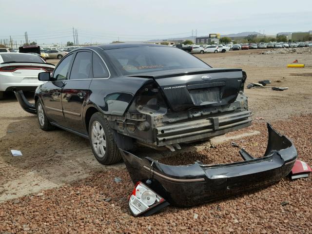 1FAHP24186G153633 - 2006 FORD FIVE HUNDR BLACK photo 3