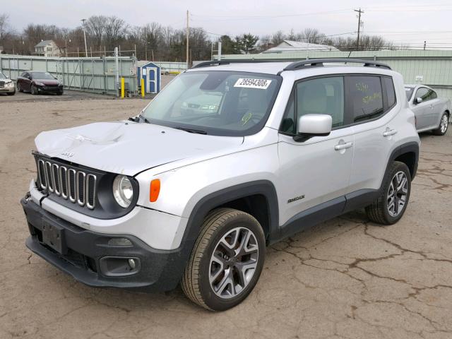 ZACCJBBT9FPB32447 - 2015 JEEP RENEGADE L SILVER photo 2