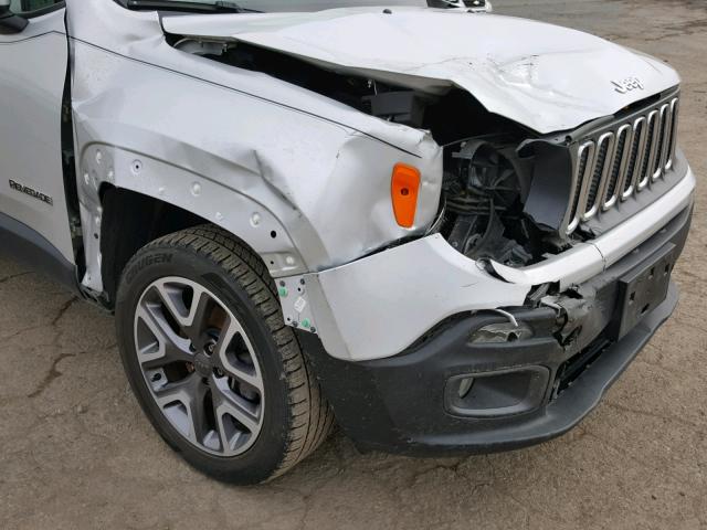 ZACCJBBT9FPB32447 - 2015 JEEP RENEGADE L SILVER photo 9