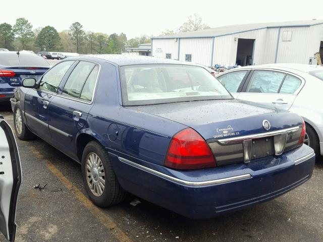 2MEFM75V36X640885 - 2006 MERCURY GRAND MARQ BLUE photo 3