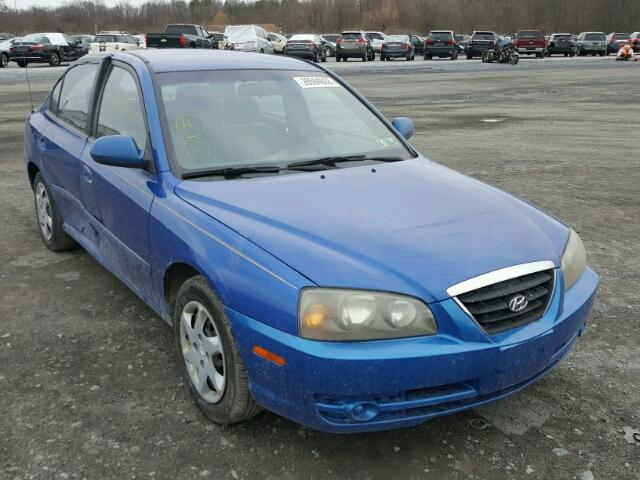 KMHDN46D84U901096 - 2004 HYUNDAI ELANTRA GL BLUE photo 1