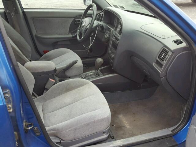 KMHDN46D84U901096 - 2004 HYUNDAI ELANTRA GL BLUE photo 5