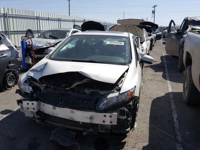 2HGFG3B03CH525057 - 2012 HONDA CIVIC EXL WHITE photo 2
